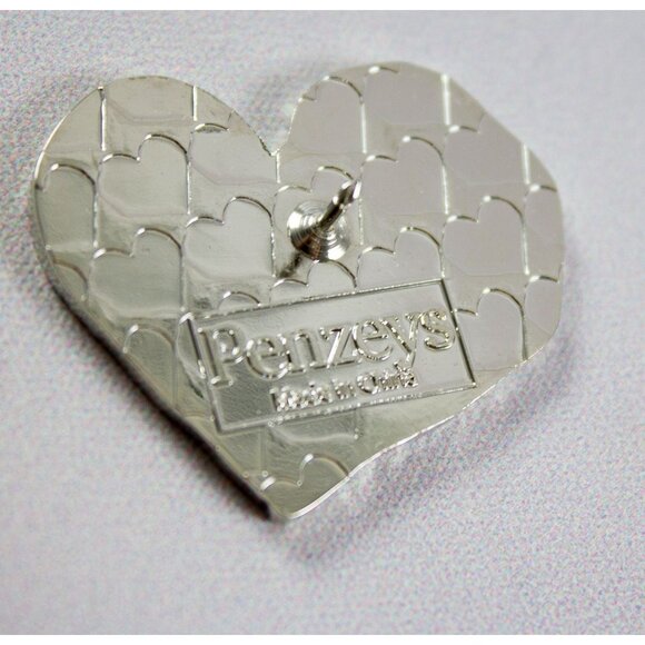 Penzey's Spices Embrace Hope Heart-Shaped Lapel Pin Rainbow Colors - Picture 4 of 4